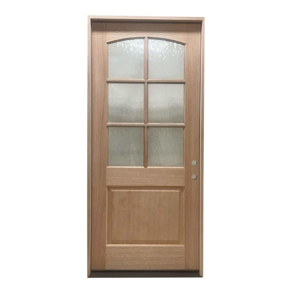 3 ft. 6 in. x 8 ft. Exterior Mahogany Door 6 Lite
