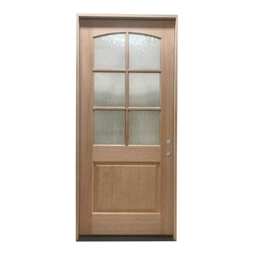 3 ft. 6 in. x 8 ft. Exterior Mahogany Door 6 Lite