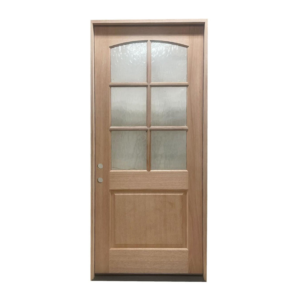 3 ft. 6 in. x 8 ft. Exterior Mahogany Door 6 Lite