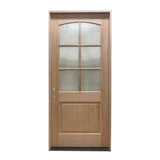 3 ft. 6 in. x 8 ft. Exterior Mahogany Door 6 Lite
