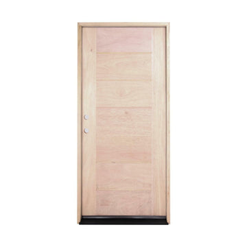 3 ft. x 6 ft. 8 in. Exterior Mahogany Door Horizontal Line