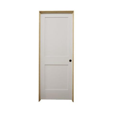 3 ft. x 6 ft. 8 in. White 2-Panel Shaker Solid Core Primed MDF Prehung Interior Door