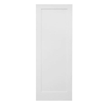 3 ft. x 6ft. 8in. White Shaker 1-Panel Solid Core Primed MDF Interior Door Slab