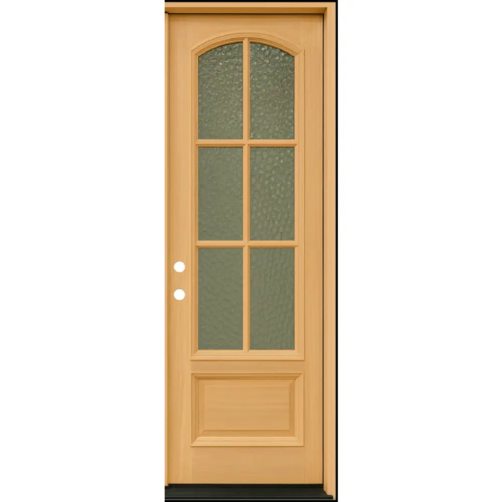 3 ft. x 8 ft. Exterior Mahogany Door Arched 6 Lite