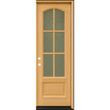3 ft. x 8 ft. Exterior Mahogany Door Arched 6 Lite