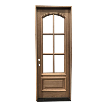 3 ft. x 8 ft. Exterior Mahogany Door Arched 6 Lite