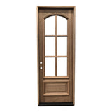 3 ft. x 8 ft. Exterior Mahogany Door Arched 6 Lite
