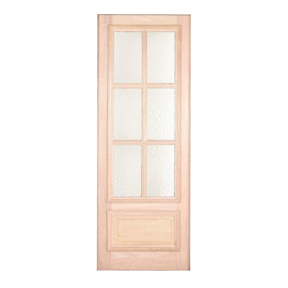 3 ft. x8 ft. Exterior Mahogany Door Slab 6 Lite