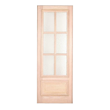 3 ft. x8 ft. Exterior Mahogany Door Slab 6 Lite