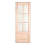 3 ft. x8 ft. Exterior Mahogany Door Slab 6 Lite
