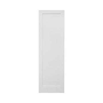 Losa para puerta interior de MDF con imprimación de núcleo sólido de 1 panel, estilo Shaker, color blanco, de 3 pies x 8 pies