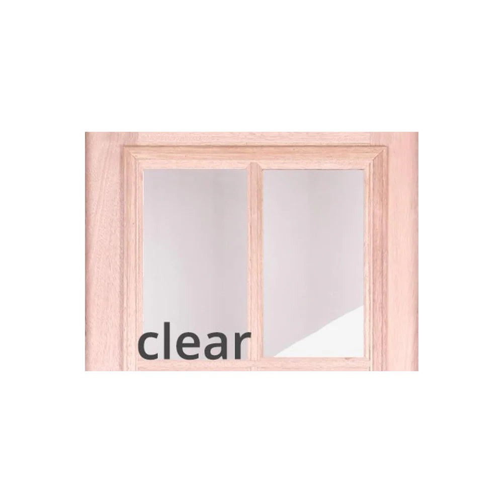 4/5x6/8 Exterior Mahogany Door with 6 Lites Without Trim and One Sidelight