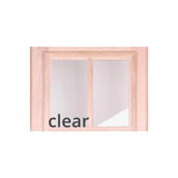 4/5x6/8 Exterior Mahogany Door with 6 Lites Without Trim and One Sidelight