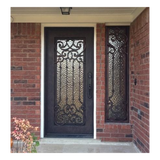 Carmen 3/0x6/8 Exterior Wrought Iron Prehung Door