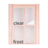 53 in x 80 in Exterior Mahogany Door | 1 Lite with Left Sidelight