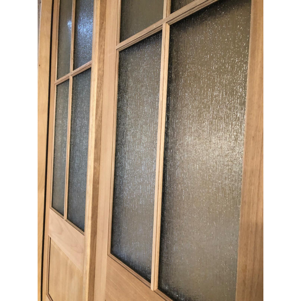 5/0x8/0 Exterior Mahogany Prehung Double Door | 4 Lite