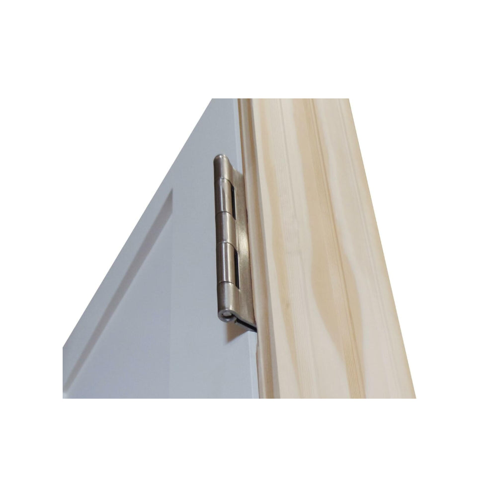 Puerta interior precolgada de MDF con imprimación y núcleo sólido de 5 paneles, estilo Shaker, de 24 in x 6 ft 8 in