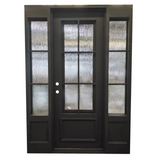 5/9x8/0 Square Exterior Wrought Iron Prehung Door with Sidelites