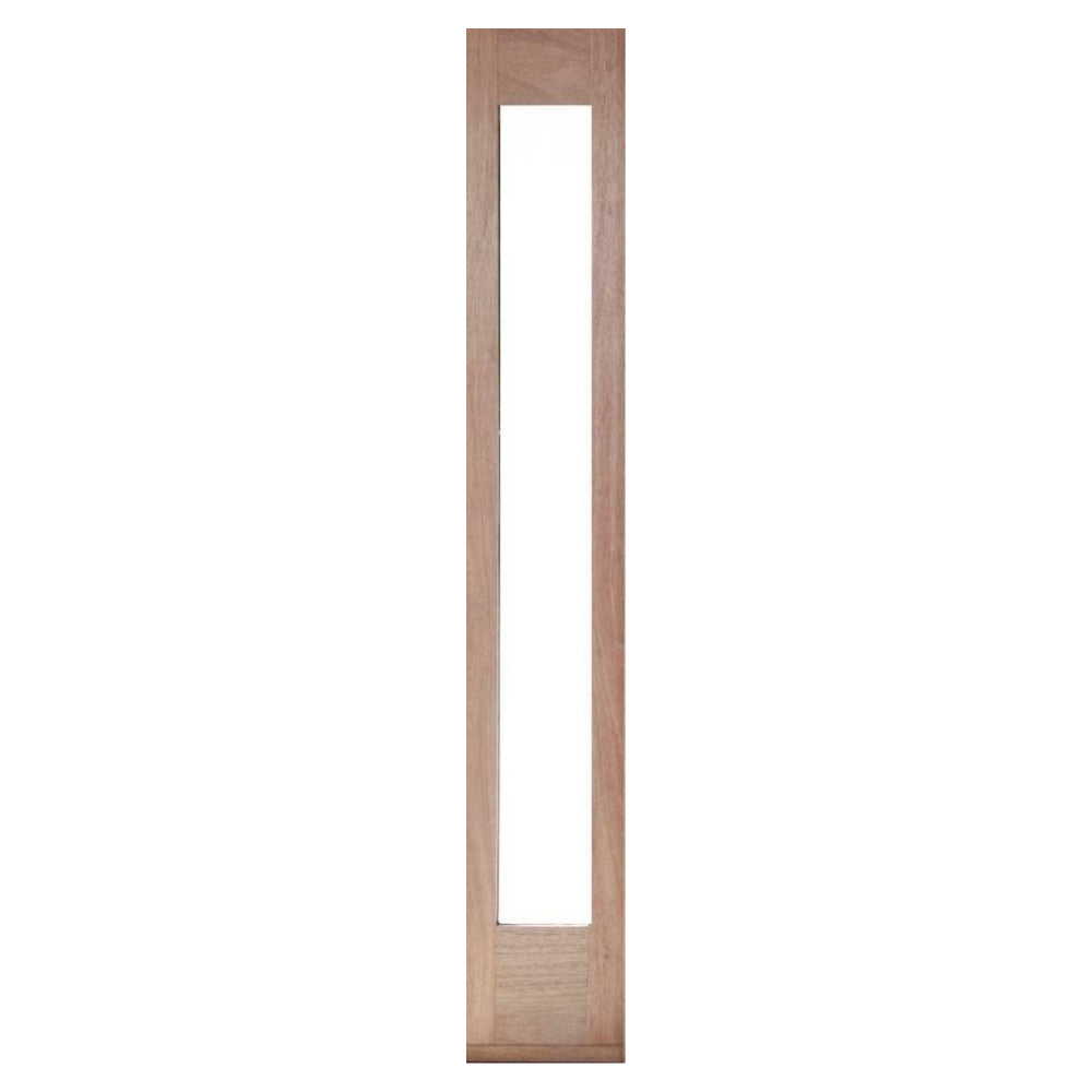 5 ft. 9 in. x 6 ft. 8 in. Exterior Mahogany Door Horizontal Lines with Sidelites