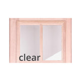 5 ft. 9 in. x 6 ft. 8 in. Exterior Mahogany Door Horizontal Lines with Sidelites