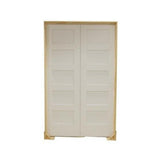 Puerta francesa interior precolgada de MDF con núcleo sólido y base de cinco paneles, de estilo Shaker, de 5 pies x 6 pies 8 pulgadas