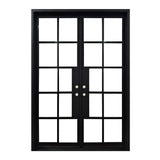 6/0x8/0 10 Lite French Exterior Wrought Iron Prehung Door