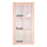 6 ft. x 6 ft. 8 in. Exterior Double Mahogany Full Glass Door