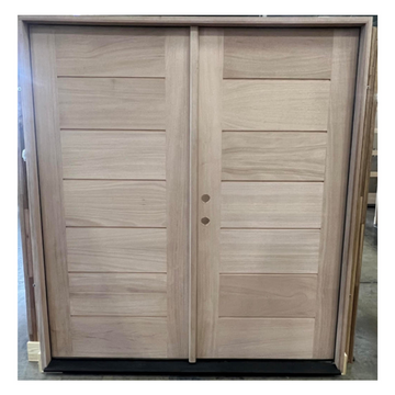 6 ft. x 6 ft. 8 in. Exterior Mahogany Door 7 panel