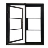 6 ft. x 6 ft. 8 in. French Exterior Wrought Iron Prehung Door