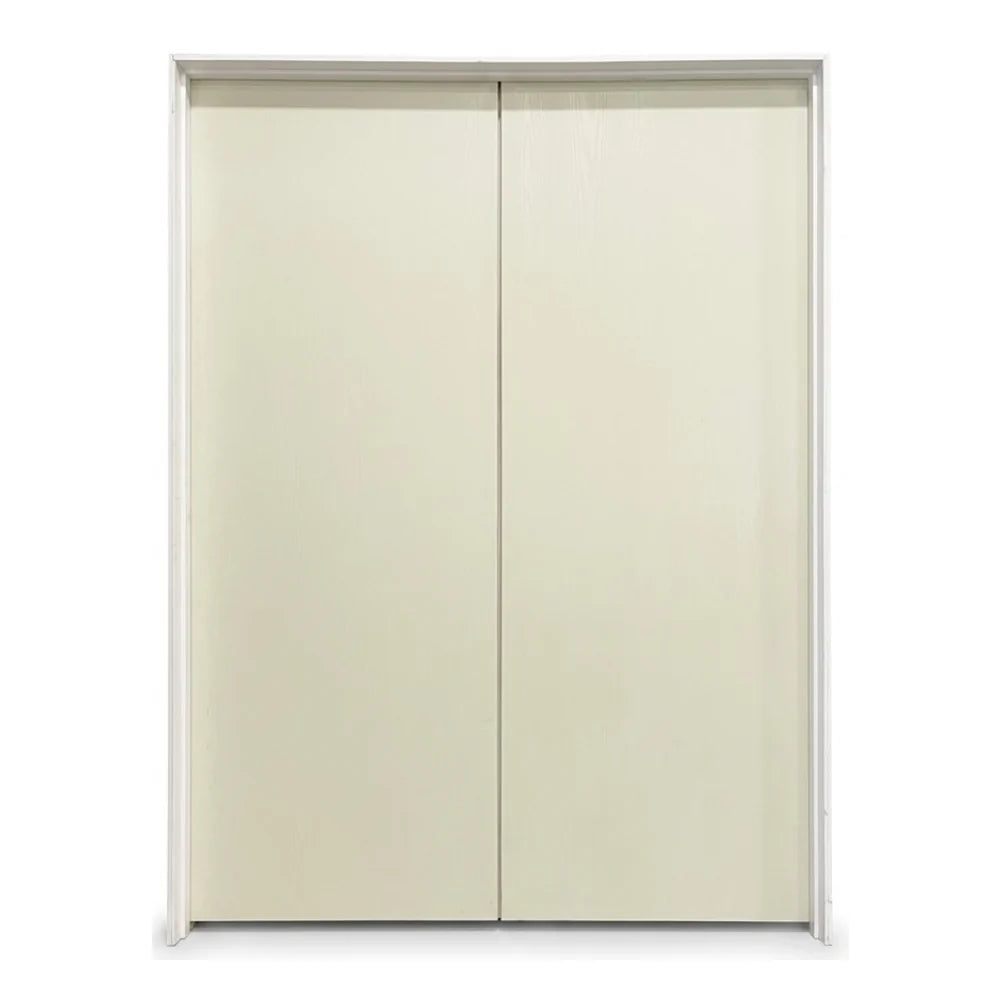 6 ft x 6 ft 8 in Flush Hollow Core Primed Prehung Interior French Door
