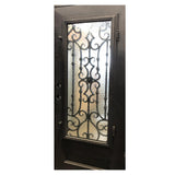 Audrey 3 ft. x 6 ft. 8 in. Exterior Single Wrought Iron Prehung Door