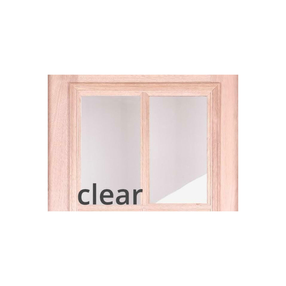 3/0 x 8 ft. Craftsman Exterior Mahogany Prehung Single Door with 8 Lites