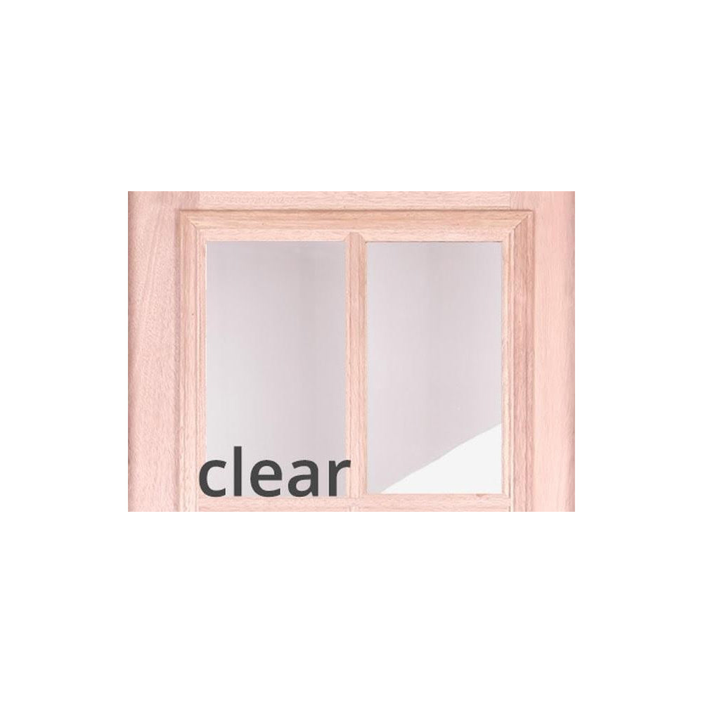 4 ft. 5 in. x6 ft. 8 in. Exterior Mahogany Door with 6 Lites and One Sidelight