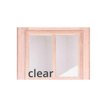 14 in. x 6 ft. 8 in. Mahogany Side lite Slab 3 Lite with Moulding