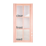 6 ft. x 6 ft. 8 in. Exterior Mahogany Prehung Double 4 Lite Door