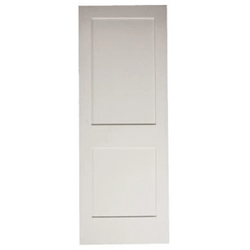 18 in x 80 in White Shaker 2-Panel Solid Core Primed MDF Interior Door Slab
