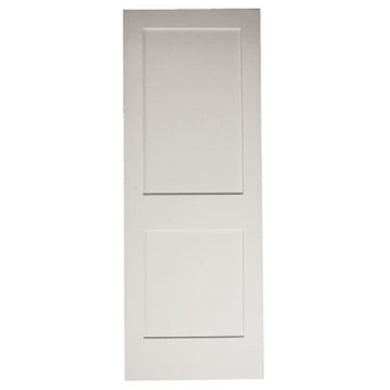 36 in x 80 in White Shaker 2-Panel Solid Core Primed MDF Interior Door Slab