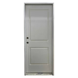 Masonite 2/8x6/8 Belleville Smooth Fiberglass 2 Panel Square Prehung Front Door