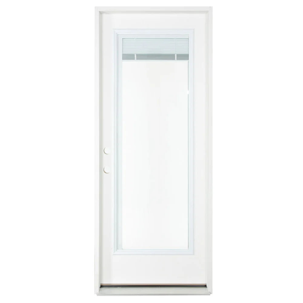 Masonite 2/8x6/8 Primed Steel Full Mini Blind Exterior Door