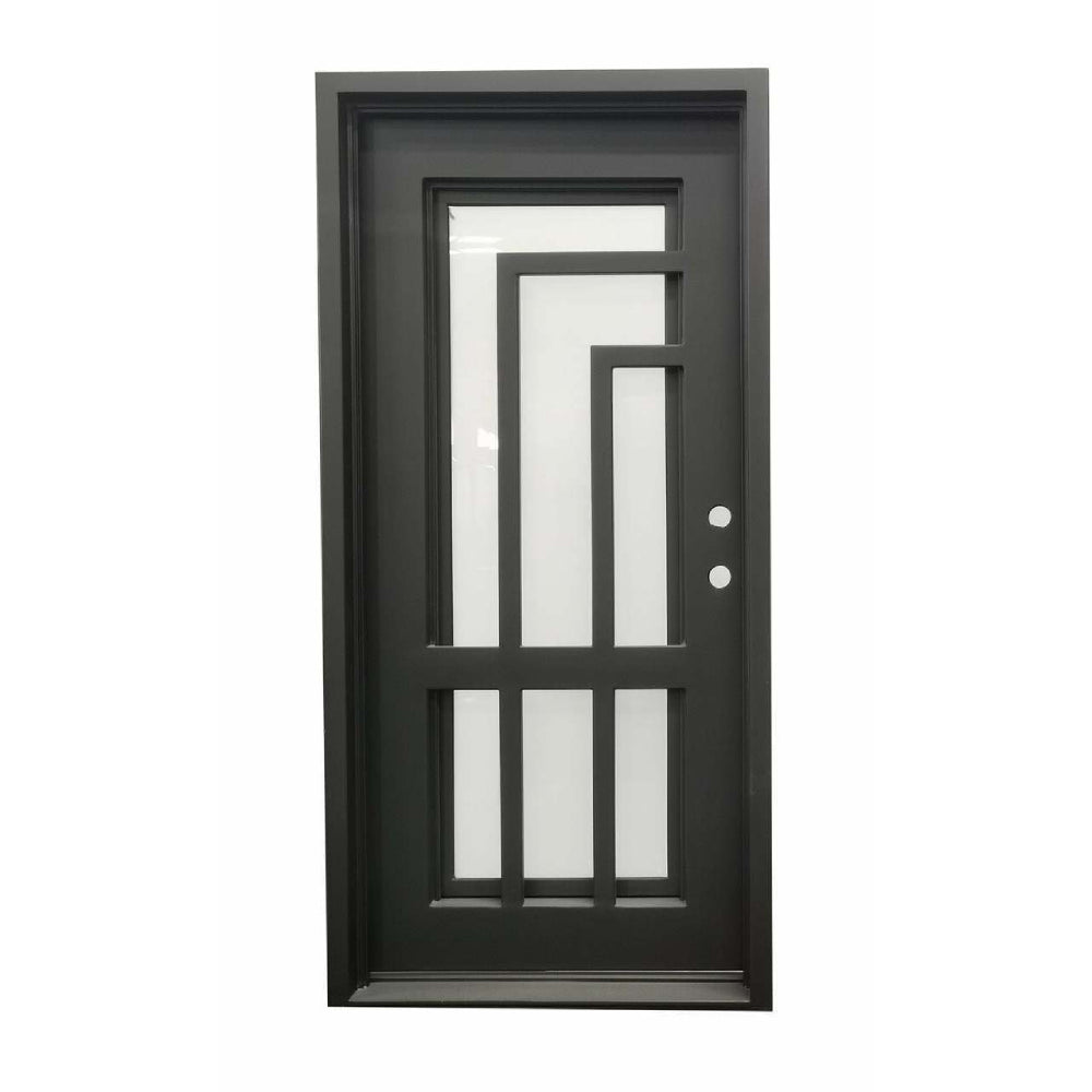 Oslo 3 ft. x 6 ft. 8 in. Exterior Single Wrought Iron Prehung Door