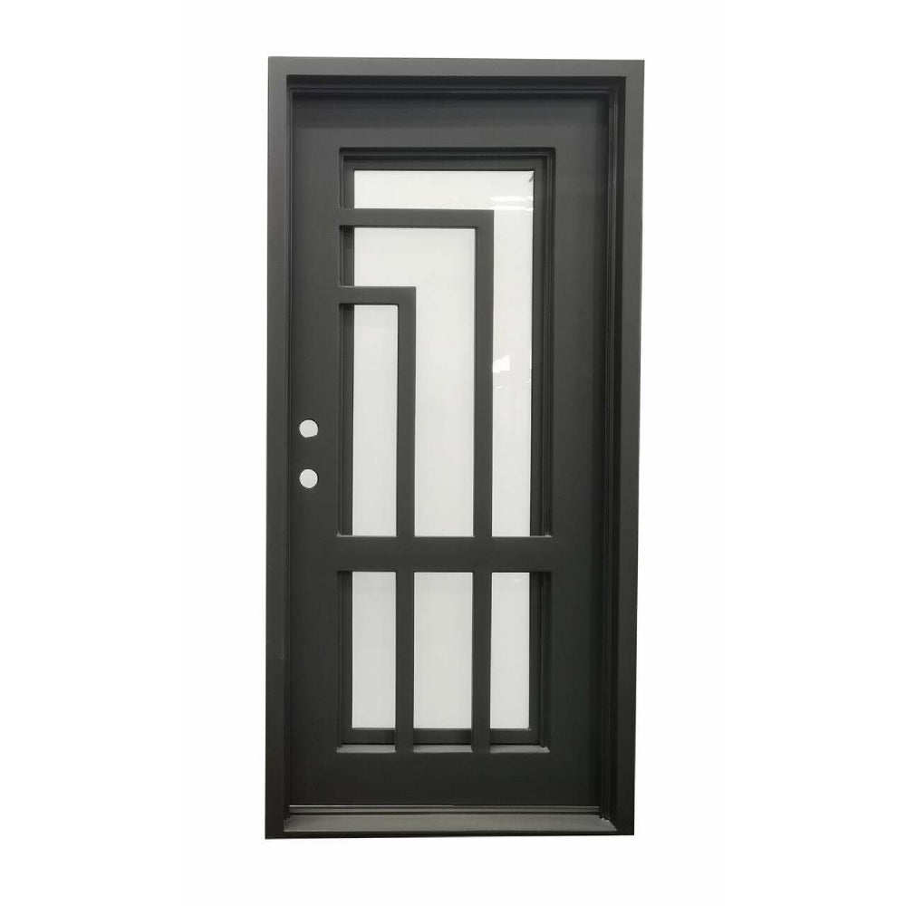 Oslo 3 ft. x 6 ft. 8 in. Exterior Single Wrought Iron Prehung Door