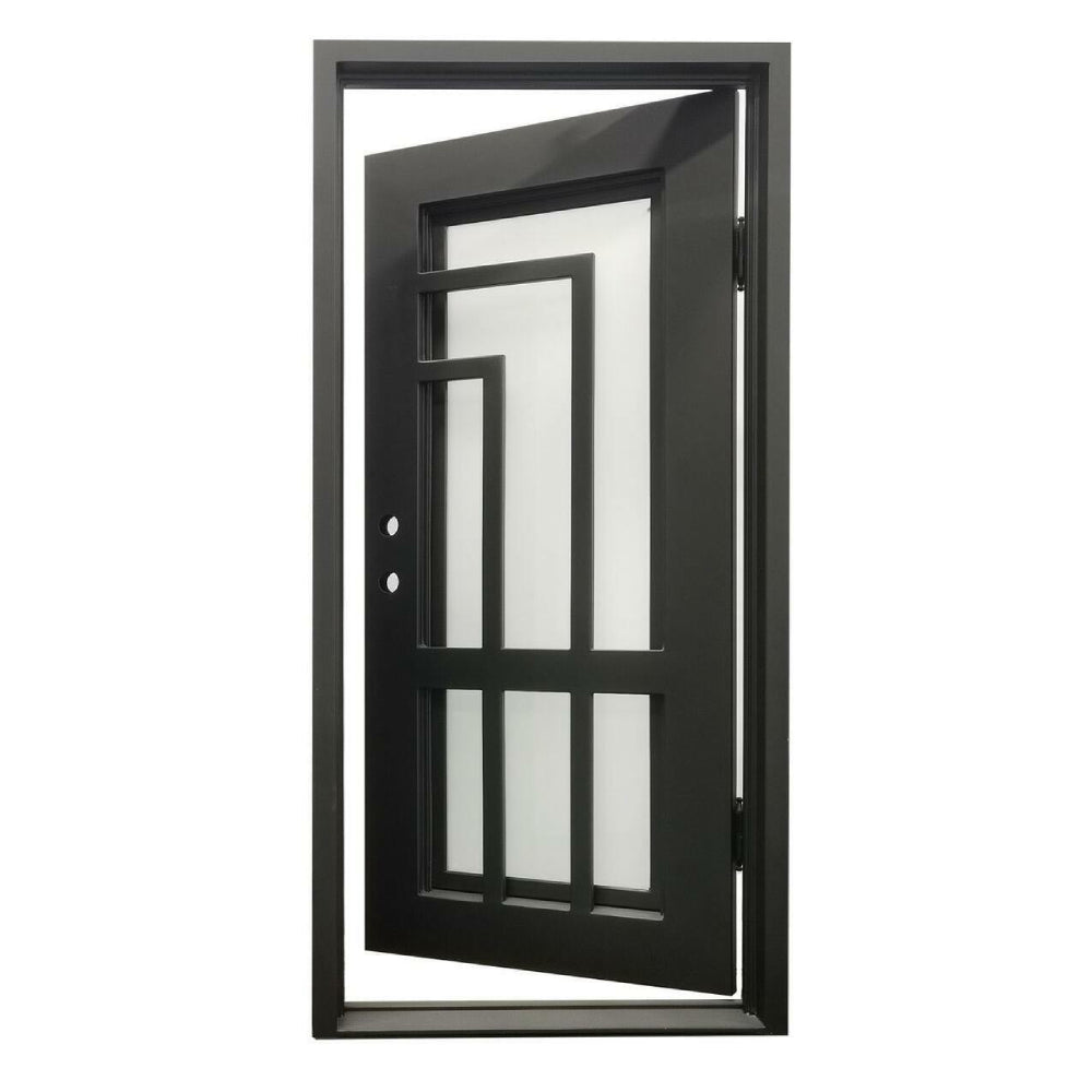Oslo 3 ft. x 6 ft. 8 in. Exterior Single Wrought Iron Prehung Door