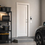 36 in. x 80 in. 1 Panel Primed 90 Min. Fire Rated House to Garage Single Prehung Interior Door