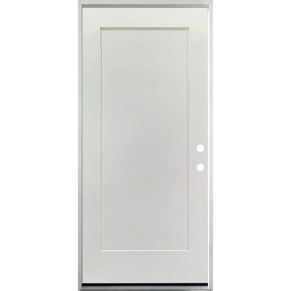 36 in. x 80 in. 1 Panel Primed 90 Min. Fire Rated House to Garage Single Prehung Interior Door
