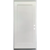 36 in. x 80 in. 1 Panel Primed 90 Min. Fire Rated House to Garage Single Prehung Interior Door