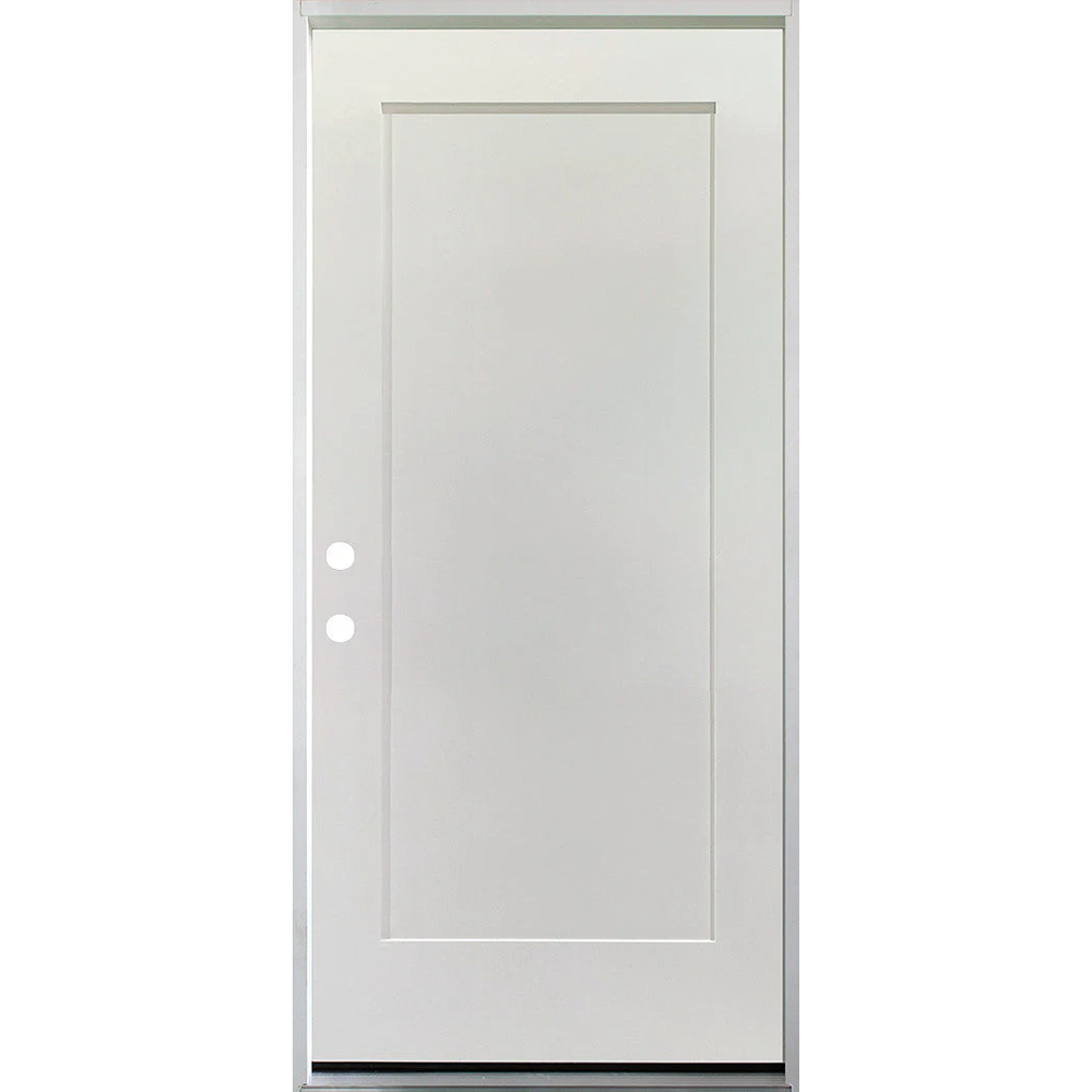 36 in. x 80 in. 1 Panel Primed 90 Min. Fire Rated House to Garage Single Prehung Interior Door