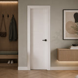 22 in. x 80 in. Berkley Honeycomb Core Primed White MDF Prehung Interior Door