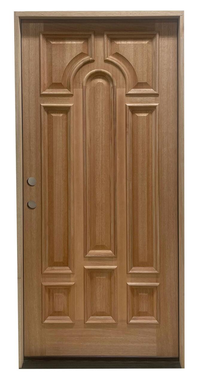 3 ft. x 6 ft. 8 in. Exterior Mahogany Door Without glass Main Layout Photo