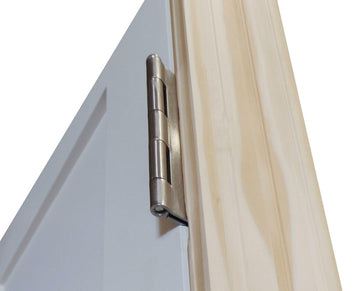 5 ft. x 6 ft. 8 in. White Shaker 2-Panel Solid Core Primed MDF Prehung Interior French Door