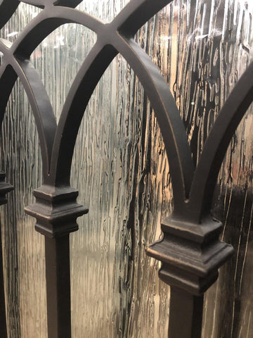 Bella 6 ft. x 6 ft. 8 in. Double Wrought Iron Prehung Front Door